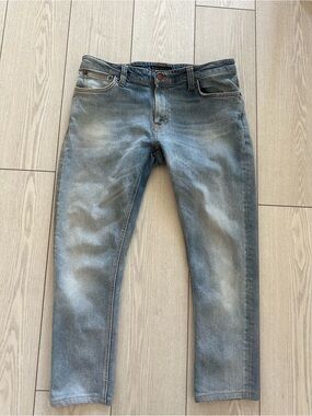 Nudie Jeans Light Blue Skinny Men's Denim